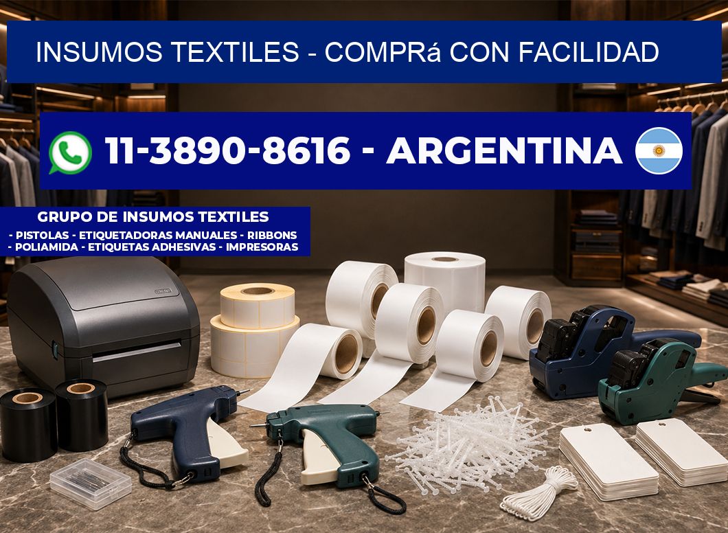 INSUMOS TEXTILES – Comprá con facilidad