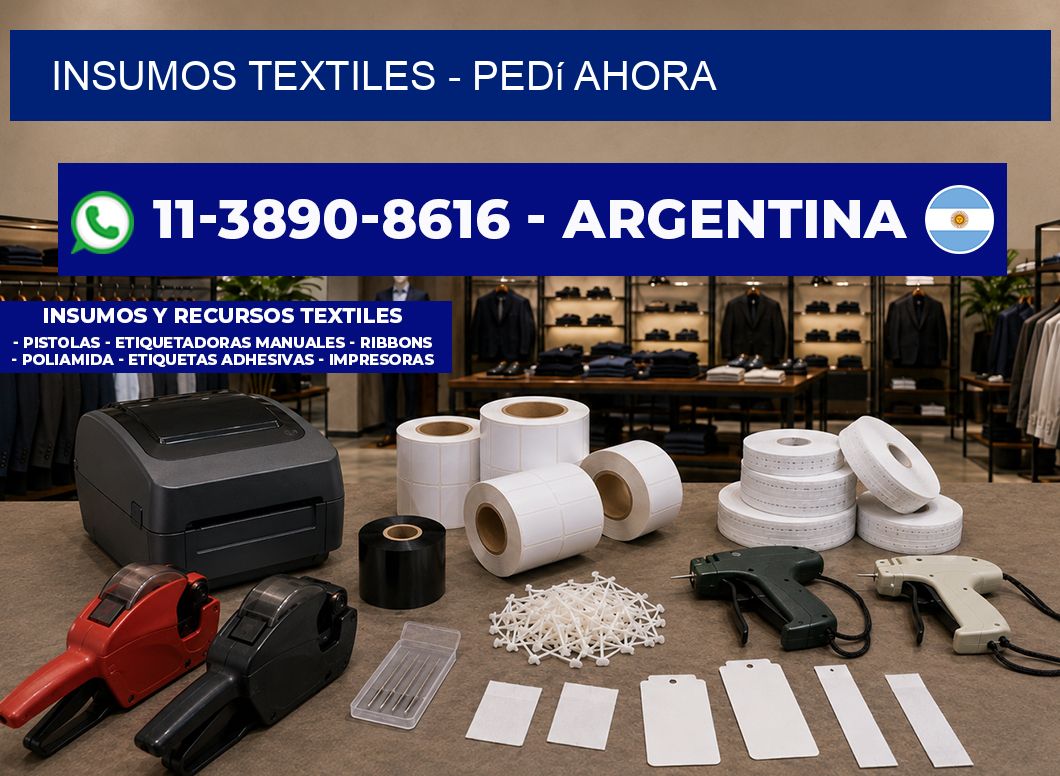 INSUMOS TEXTILES - Pedí ahora