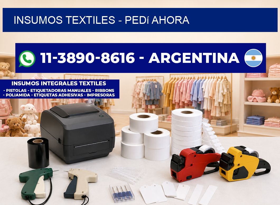 INSUMOS TEXTILES – Pedí ahora