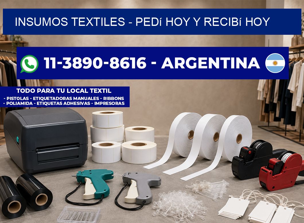 INSUMOS TEXTILES - Pedí hoy y recibí hoy