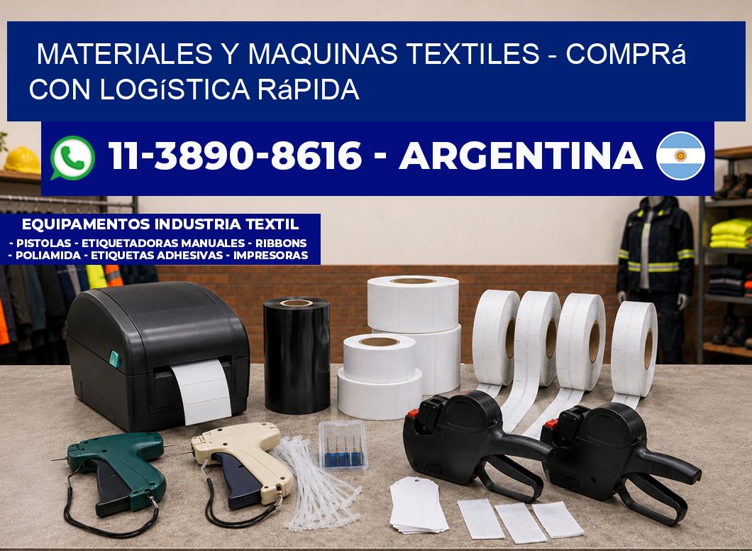 MATERIALES Y MAQUINAS TEXTILES - Comprá con logística rápida
