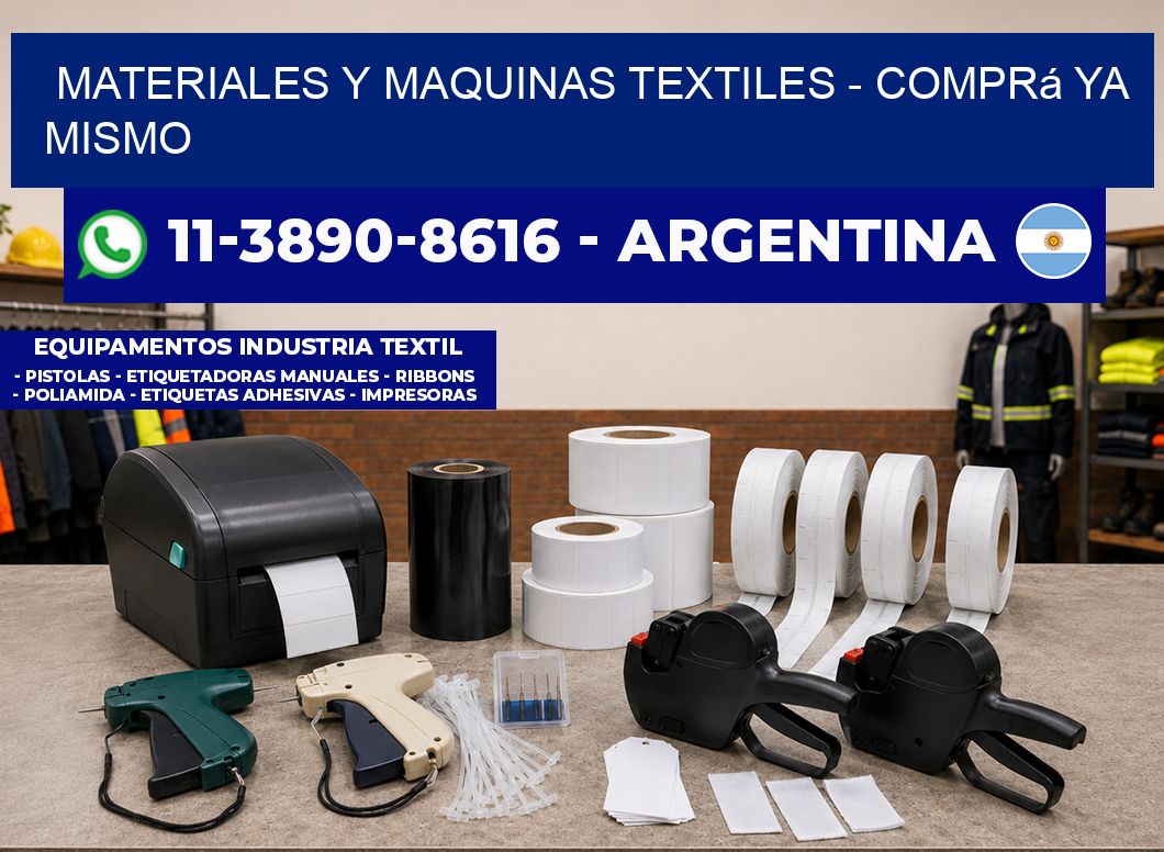 MATERIALES Y MAQUINAS TEXTILES - Comprá ya mismo