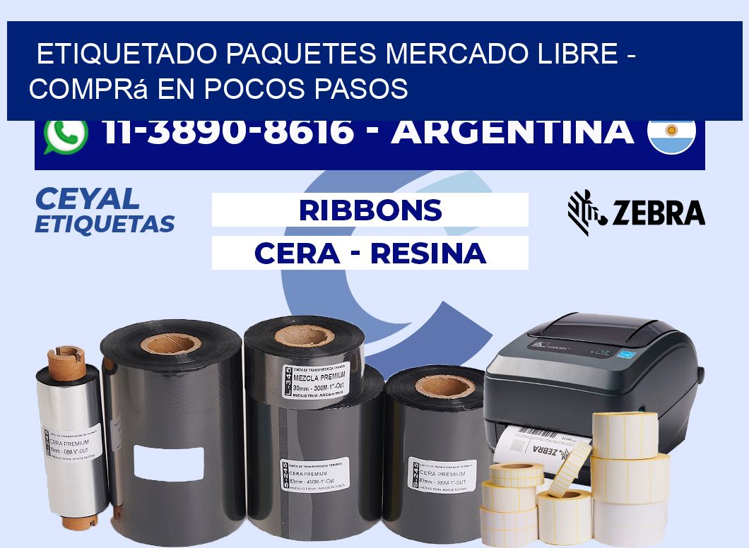 etiquetado paquetes mercado libre - Comprá en pocos pasos