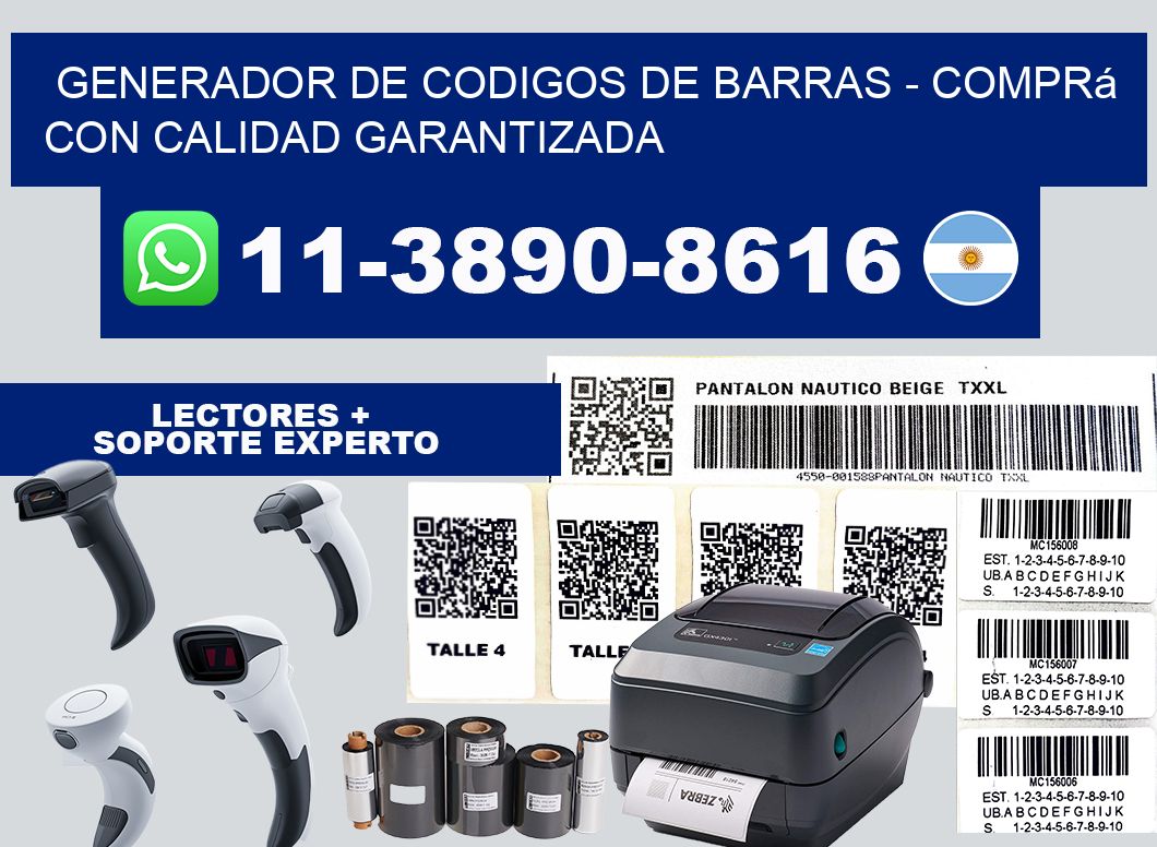 generador de codigos de barras - Comprá con calidad garantizada