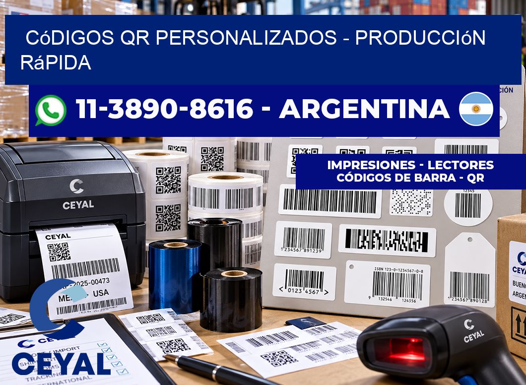 Códigos QR Personalizados - Producción rápida