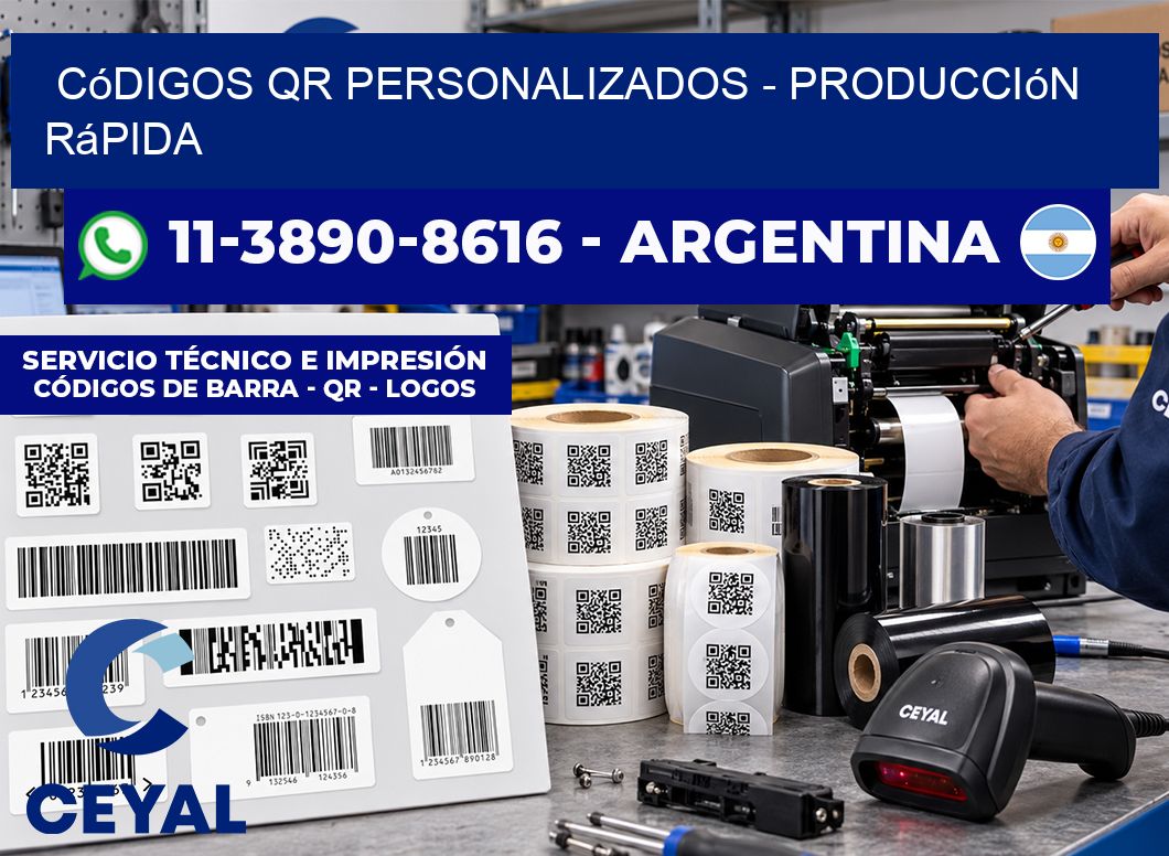 Códigos QR Personalizados - Producción rápida