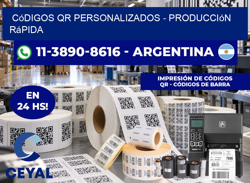 Códigos QR Personalizados - Producción rápida