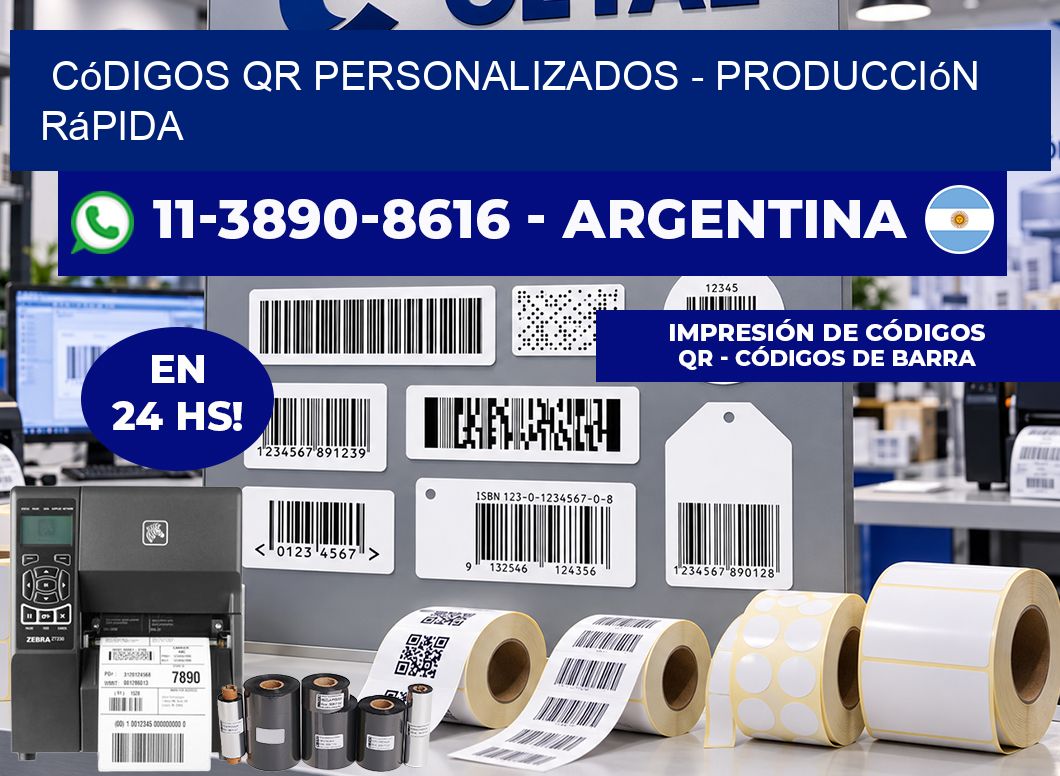 Códigos QR Personalizados – Producción rápida
