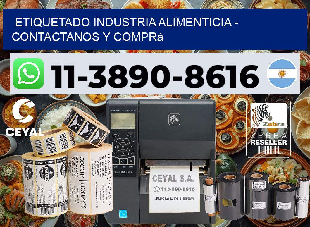 ETIQUETADO INDUSTRIA ALIMENTICIA - Contactanos y comprá