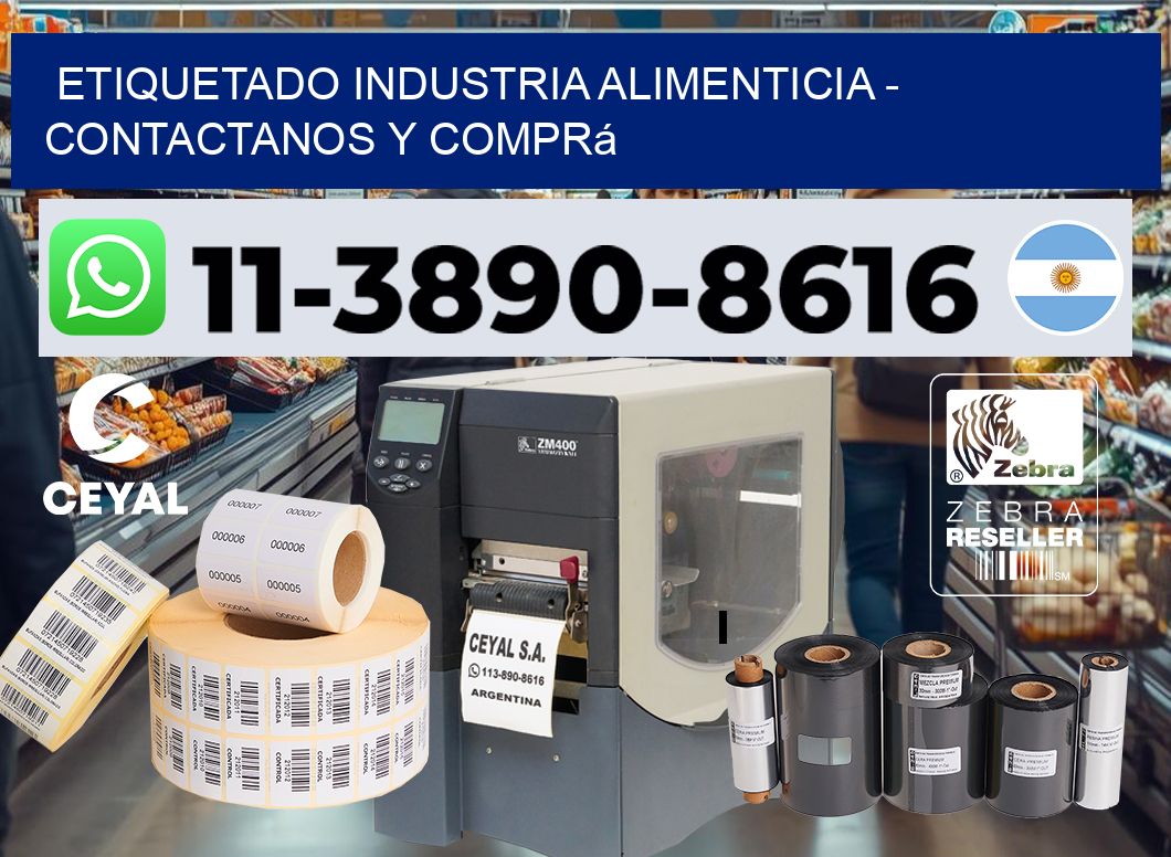 ETIQUETADO INDUSTRIA ALIMENTICIA - Contactanos y comprá