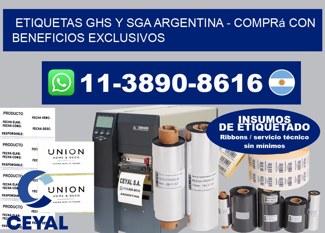 ETIQUETAS GHS Y SGA ARGENTINA - Comprá con beneficios exclusivos