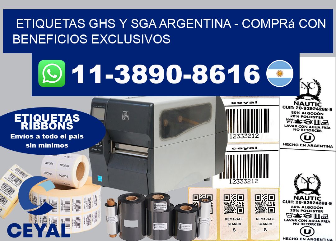 ETIQUETAS GHS Y SGA ARGENTINA – Comprá con beneficios exclusivos