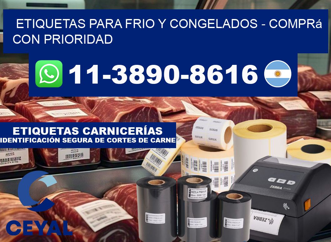 ETIQUETAS PARA FRIO Y CONGELADOS - Comprá con prioridad