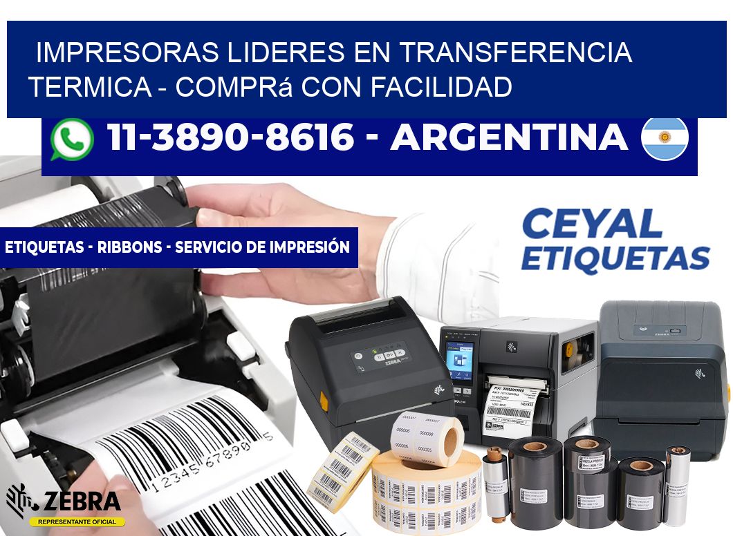 IMPRESORAS LIDERES EN TRANSFERENCIA TERMICA – Comprá con facilidad