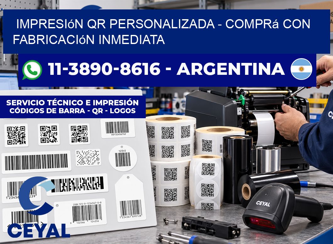 Impresión QR Personalizada – Comprá con fabricación inmediata