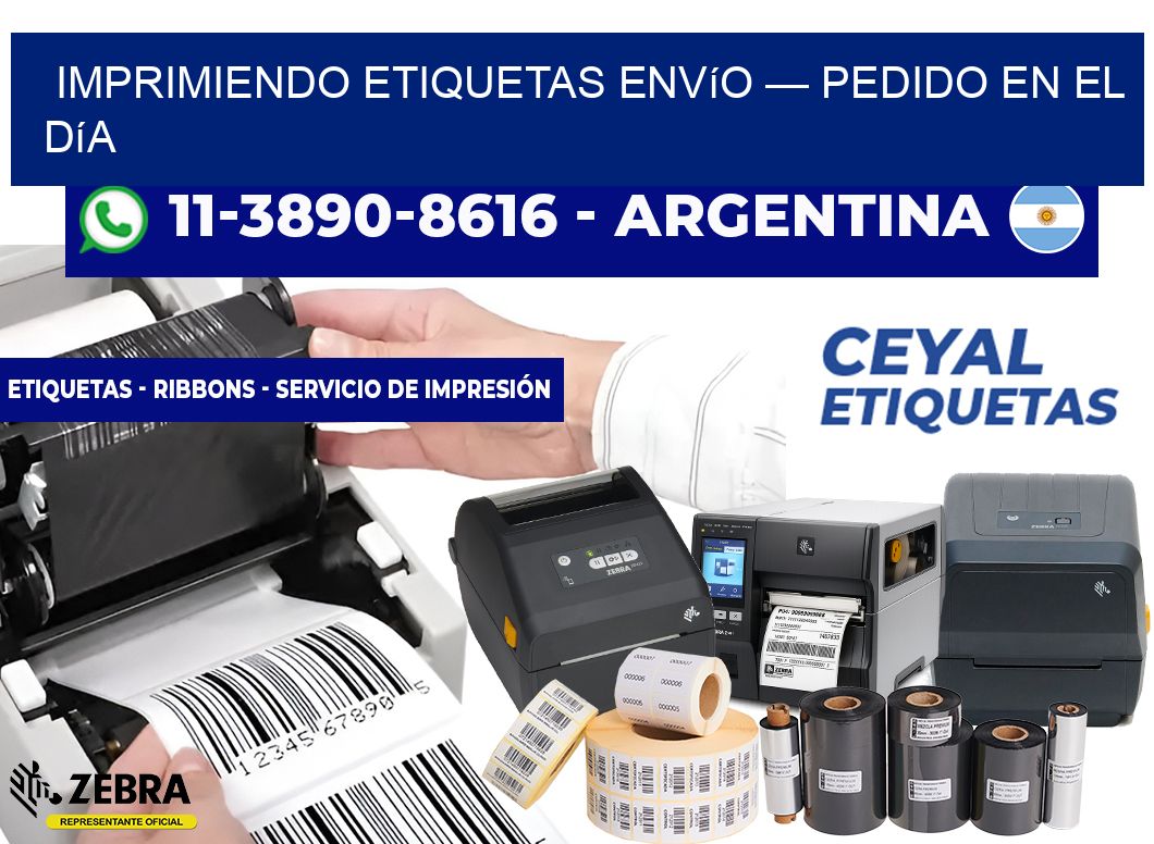 Imprimiendo etiquetas envío — Pedido en el día