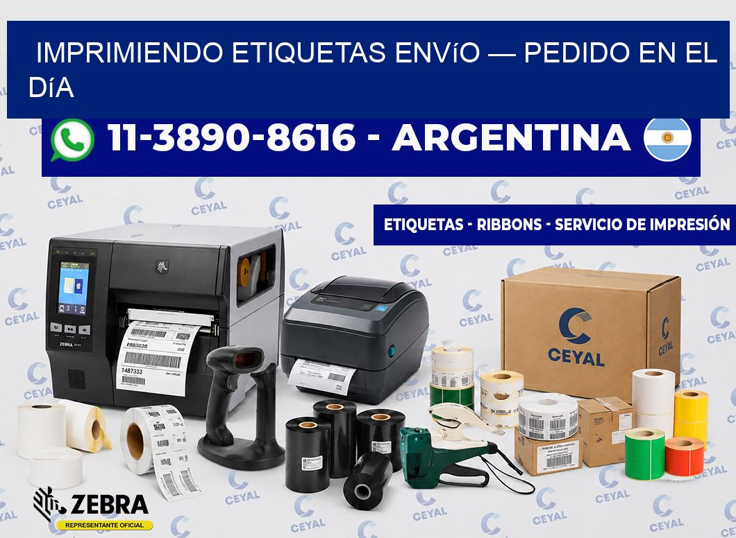 Imprimiendo etiquetas envío — Pedido en el día