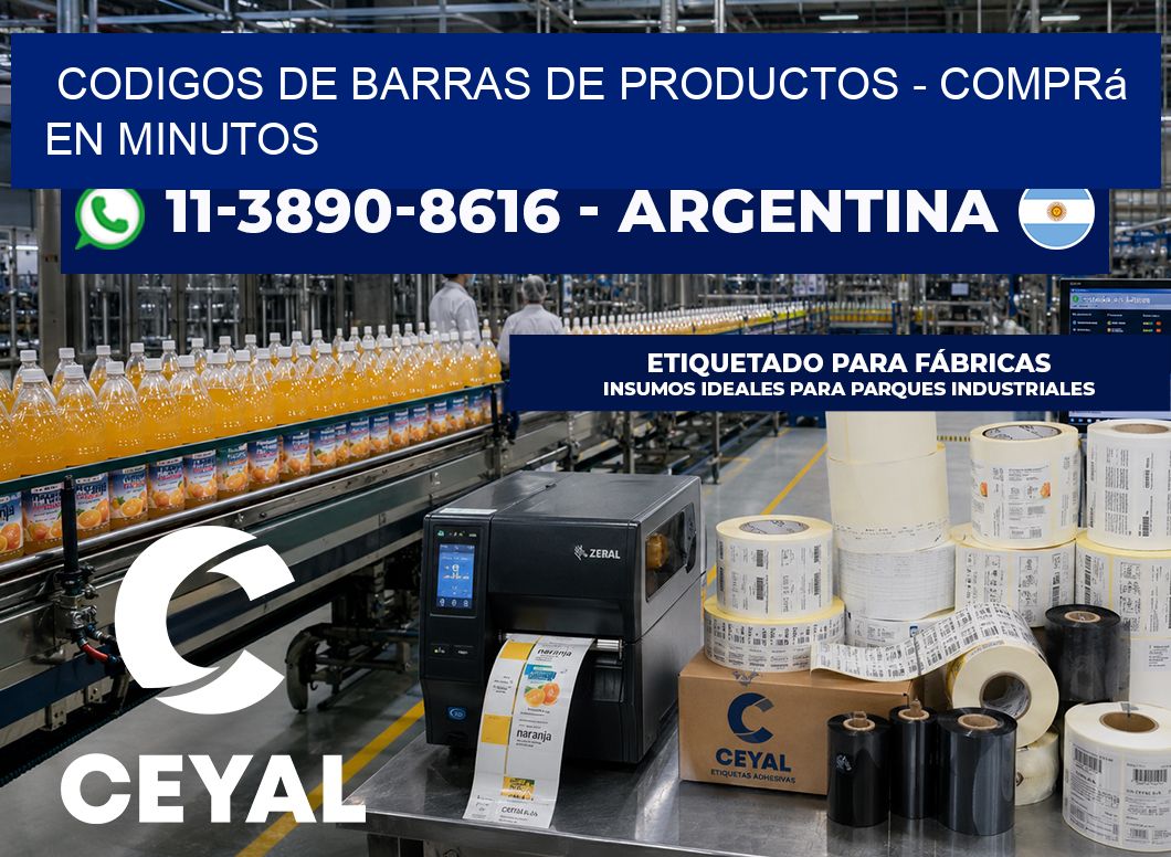 codigos de barras de productos – Comprá en minutos