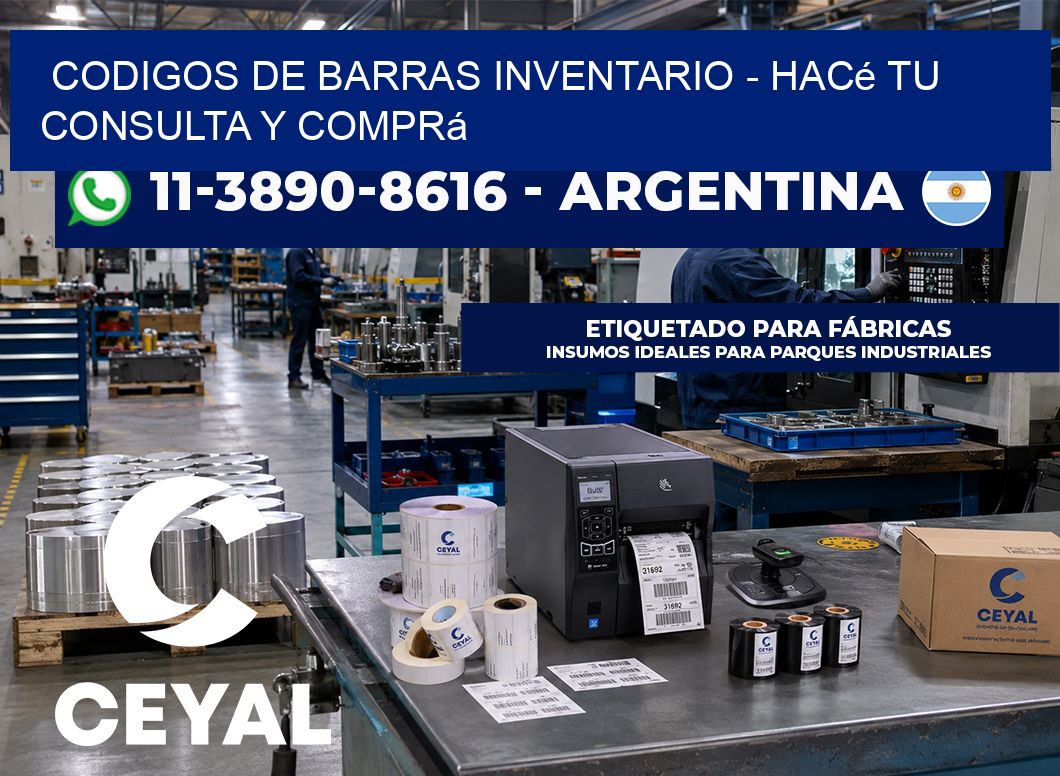 codigos de barras inventario - Hacé tu consulta y comprá