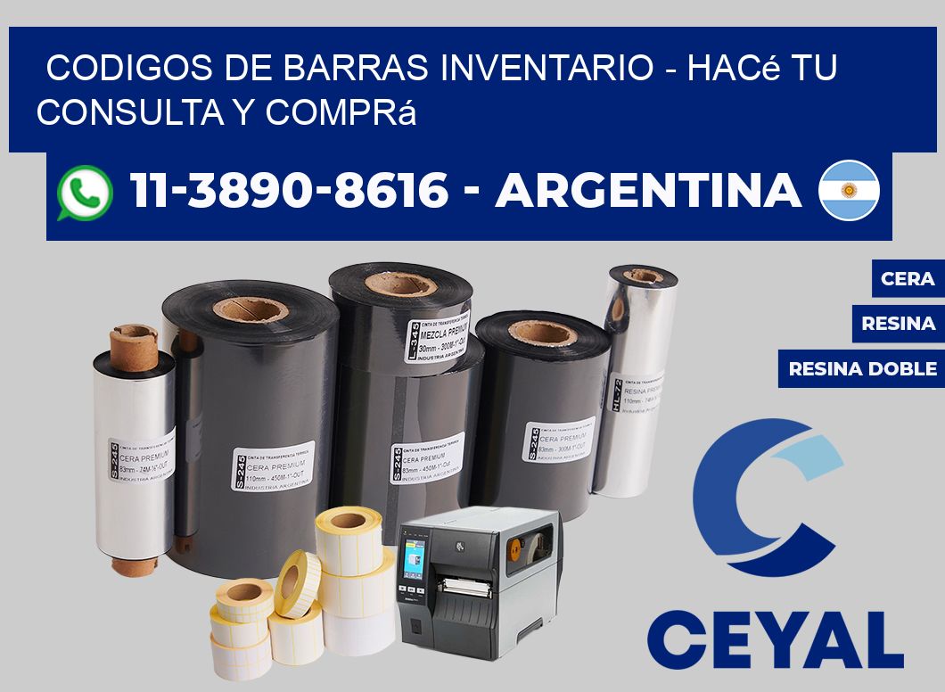 codigos de barras inventario - Hacé tu consulta y comprá