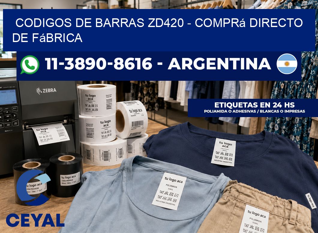 codigos de barras zd420 - Comprá directo de fábrica