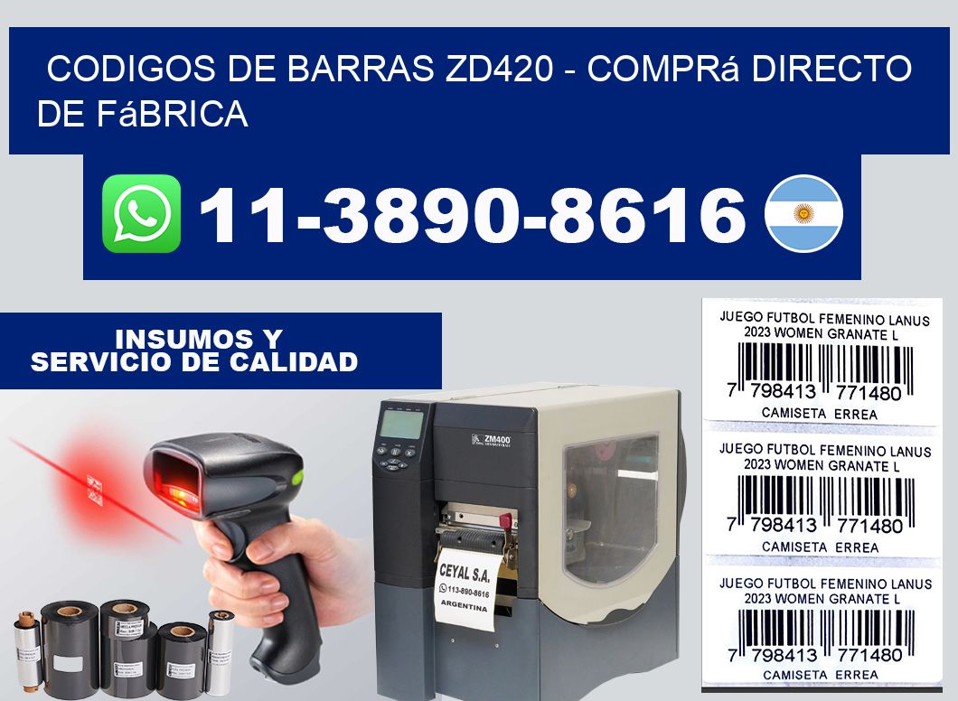 codigos de barras zd420 - Comprá directo de fábrica