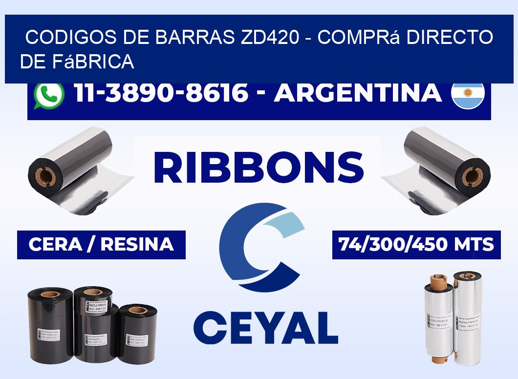 codigos de barras zd420 - Comprá directo de fábrica