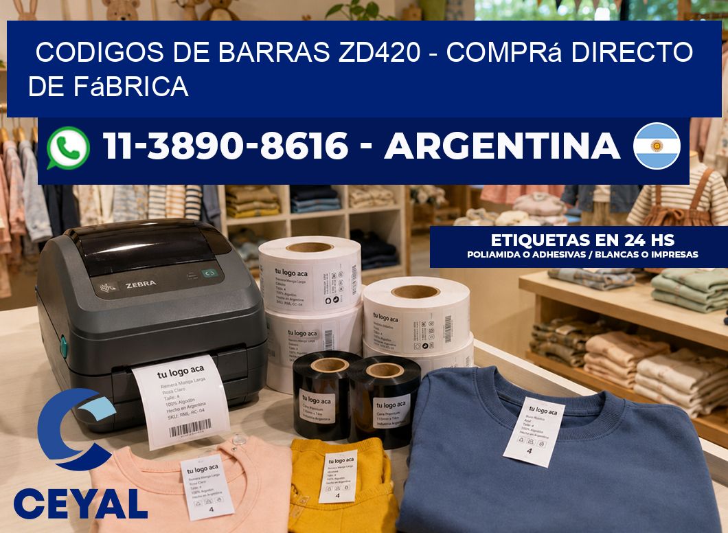 codigos de barras zd420 – Comprá directo de fábrica