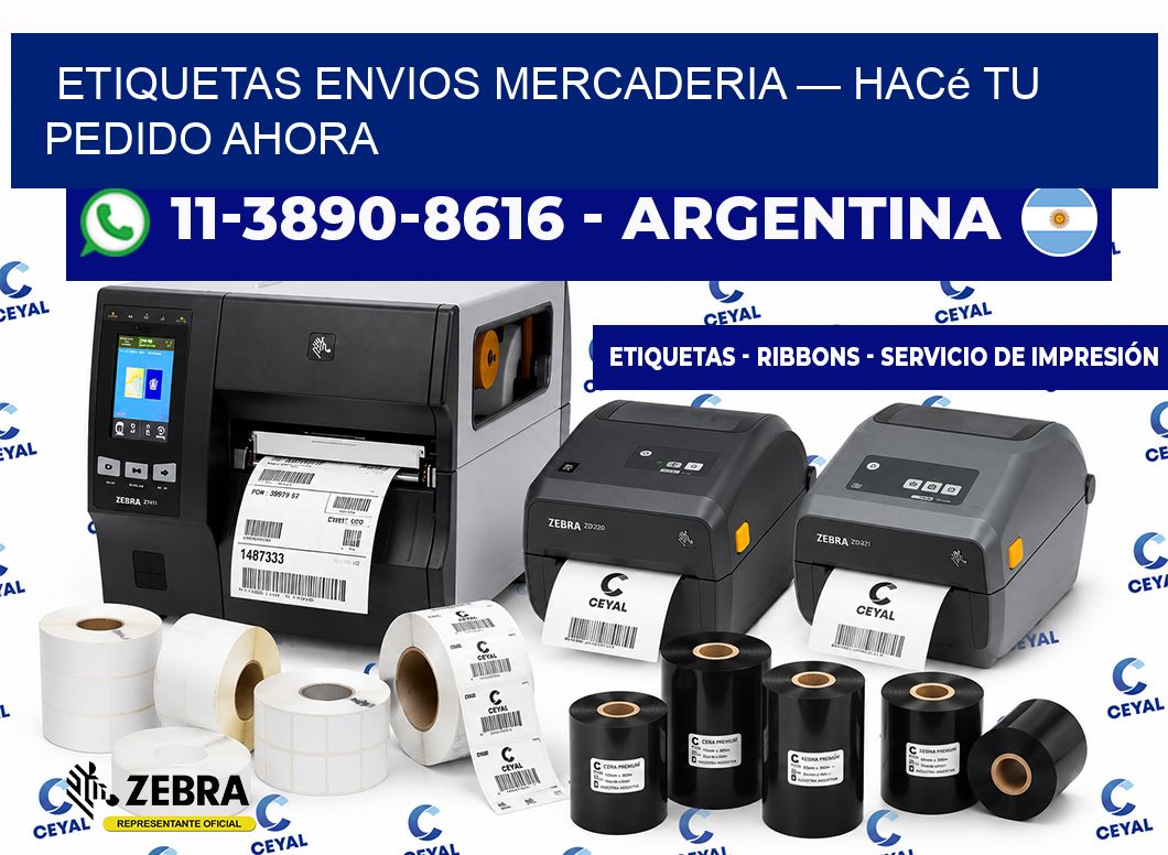 etiquetas envios mercaderia — Hacé tu pedido ahora