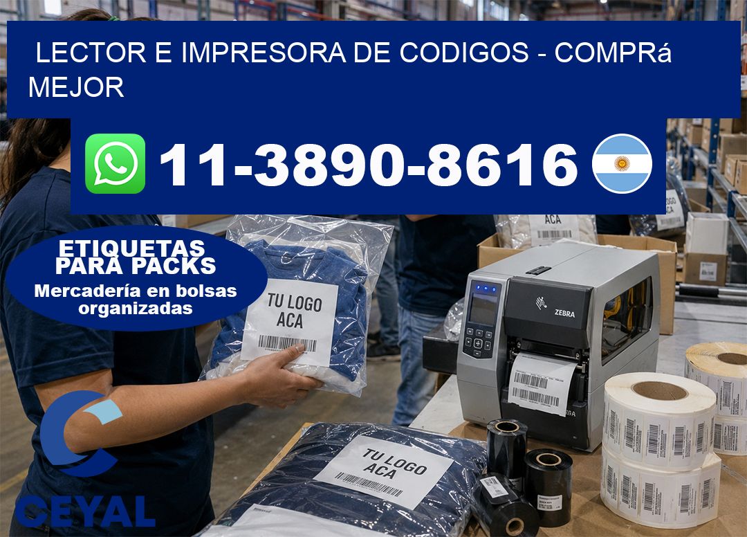 lector e impresora de codigos - Comprá mejor