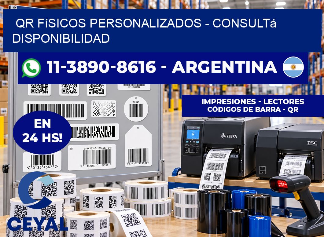 QR Físicos Personalizados - Consultá disponibilidad