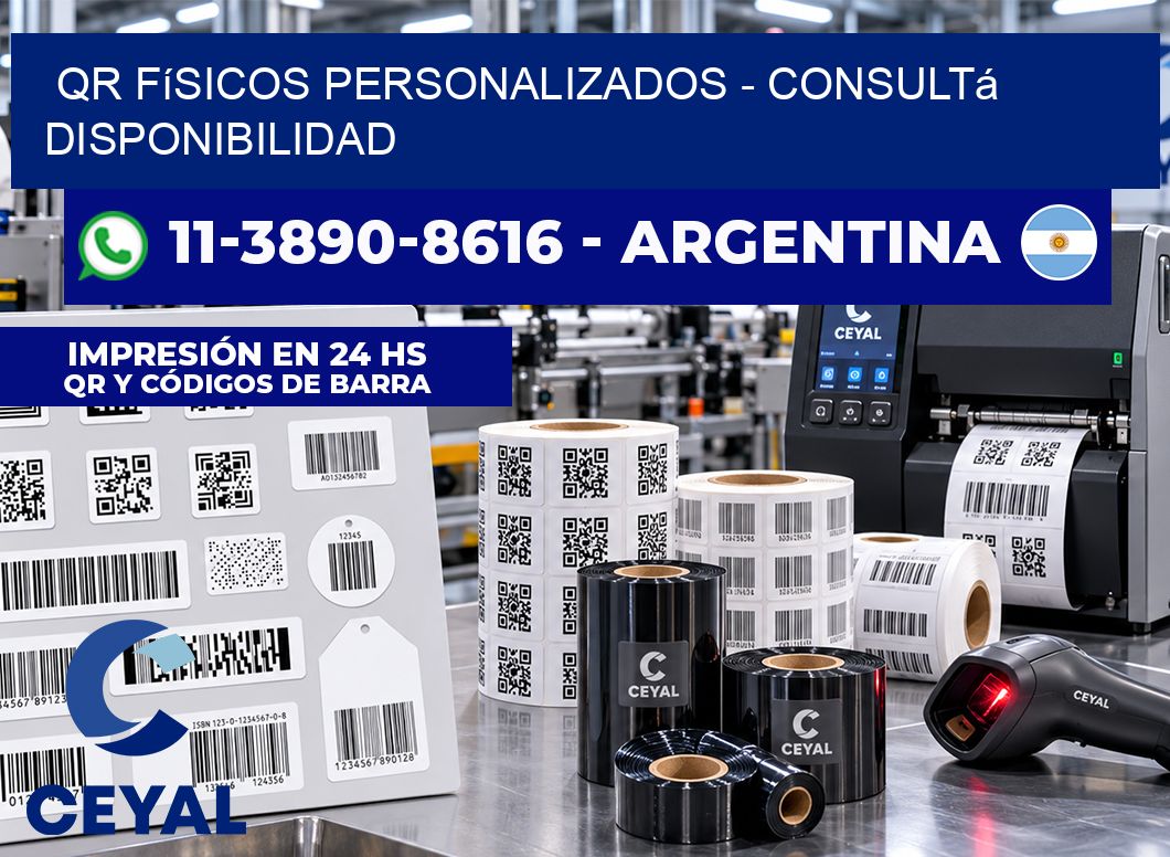 QR Físicos Personalizados - Consultá disponibilidad