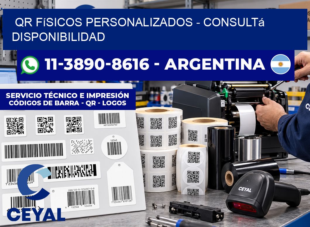 QR Físicos Personalizados – Consultá disponibilidad