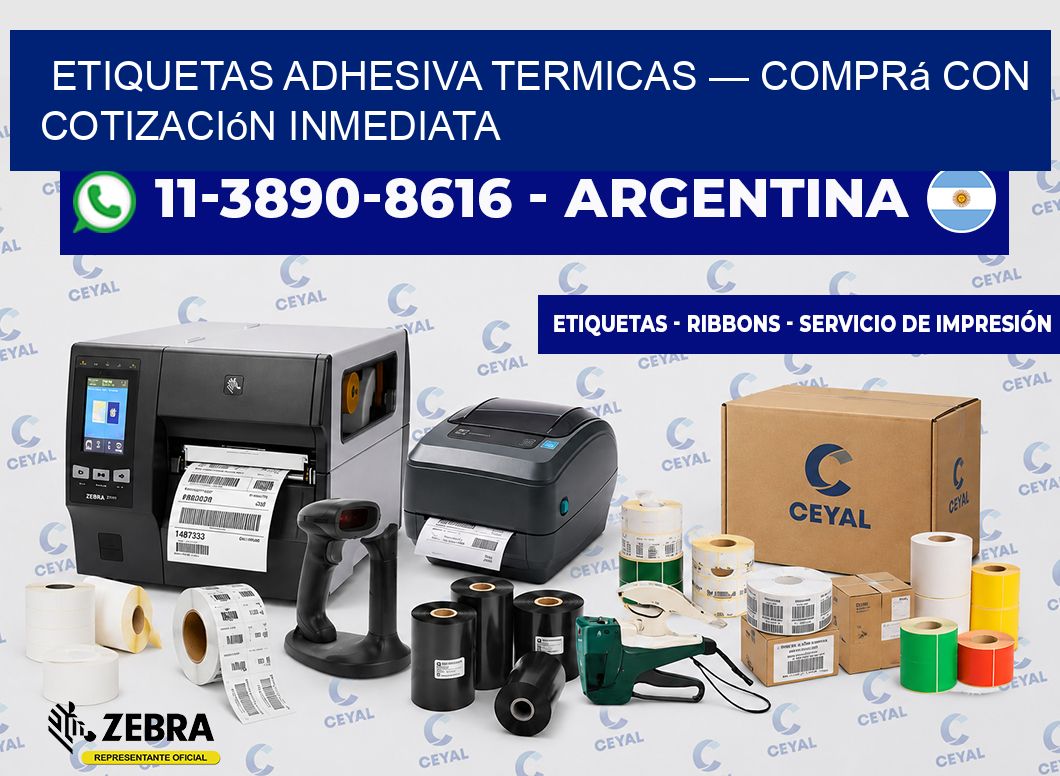 etiquetas adhesiva termicas — Comprá con cotización inmediata